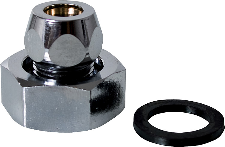 Zubehör Waschtischzähler Verschraubung R 3/8" x 10-R 3/4" für Cu-Rohr 10mm