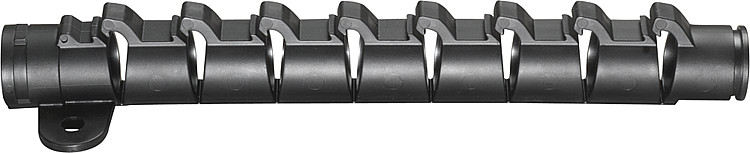 Rasterbogen flipflex f. 15/16 mm Rohr Fixierhalter,Fixierhalter Bef. möglich, mit Befestigungslasche