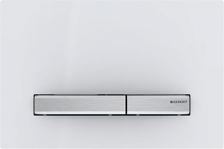 Geberit Betätigungsplatte Sigma 50 Design 2019, 2-Mengenspülung, weiß, 115.788.11.2
