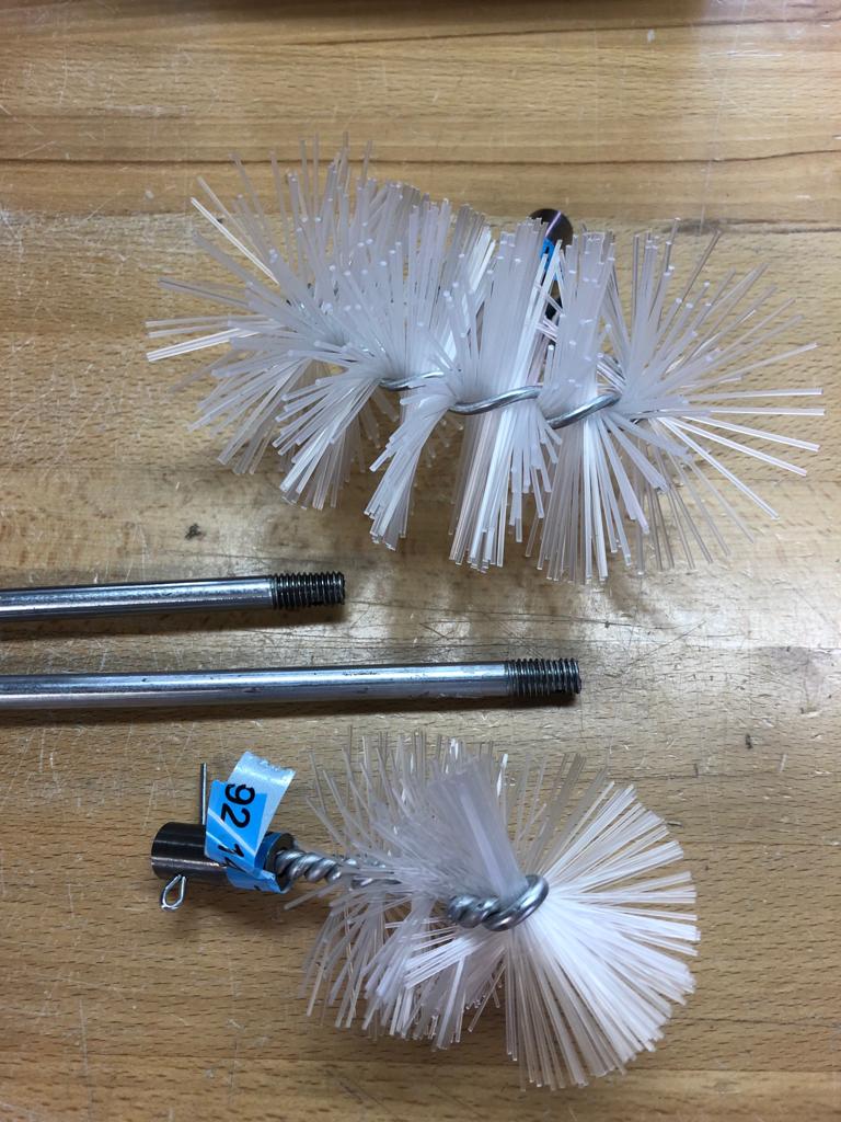 Buderus Reinigungsbürste Kesselbürste Bürste Set Kessel 83570060 G 115 Guss G 125