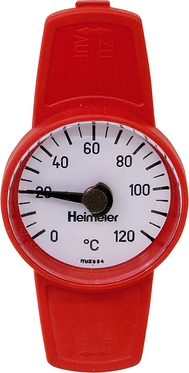 Thermometer zu Globo Kugelhahn rot zum Nachrüsten für DN 10 - 32 0600-00.380