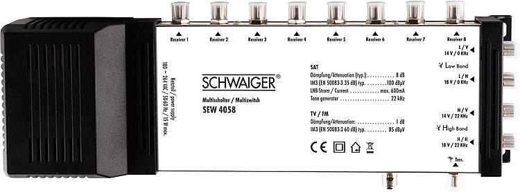 Sat-Multischalter: 5 auf 8