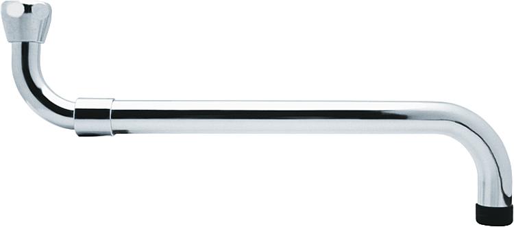 Auslauf ausziehbar Messing verchromt flachdichtend 3/4" x 350 - 600 mm