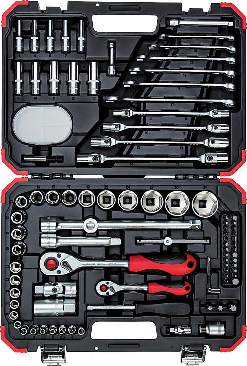 Steckschlüsselsatz GEDORE red 92-teilig 1/4" und 1/2"