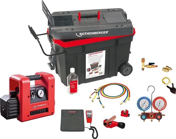 Rothenberger ROCADDY 120 R32 Analog Kälte/Klima Komplettset