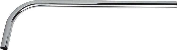 Spülrohr Messing verchromt gerade für Druckspüler 3/4" Ø 26 mm x 700 mm lang