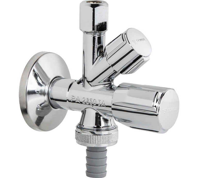 SCHELL Kombi Eckventil COMFORT Griff + Rückflussverhinderer 1/2" 035450699