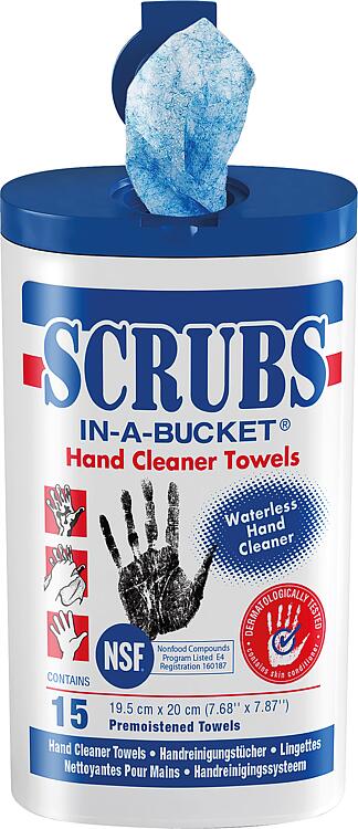 Handreinigungstücher Scrubs 1 Box a 15 Tücher Reinigungstücher feucht