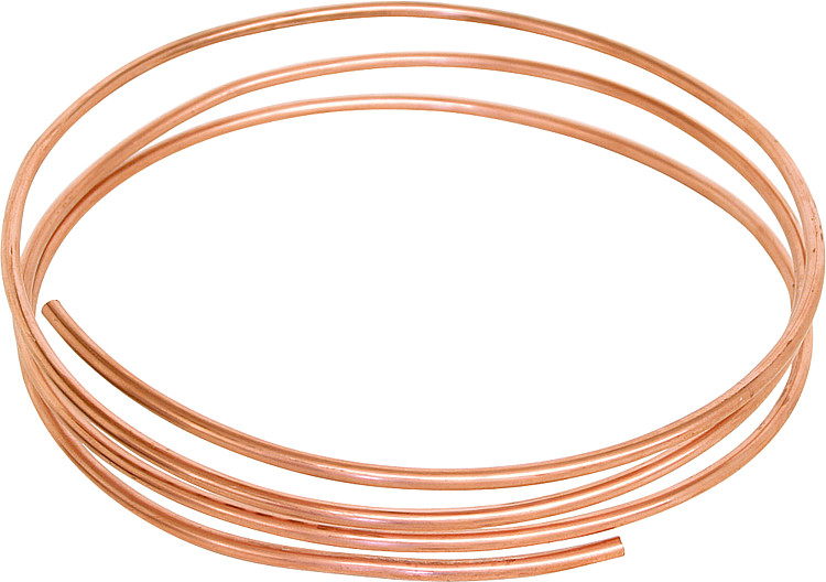 Anschlußzubehör für Ölzähler Kupferrohr weich in Ringen Ø 6x1mm, Meterware