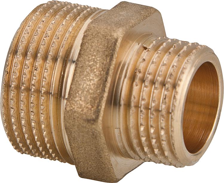 Reduktionsnippel Messing 3/4" x 3/8"