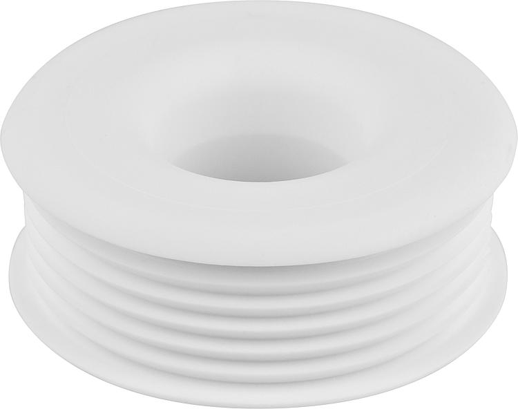 Gummi Spülrohrverbinder hell für Euro WC D=28/32mm Anschluss=55-58mm/ ohne Roset