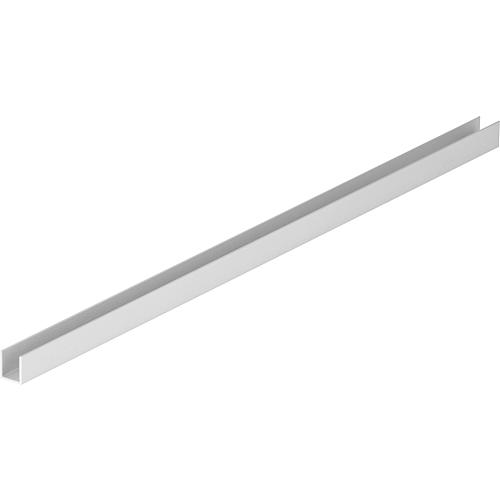 Alu Bodenprofil für Walk-In Duschabtrennung für 8 mm Glas 10x10x1650 mm