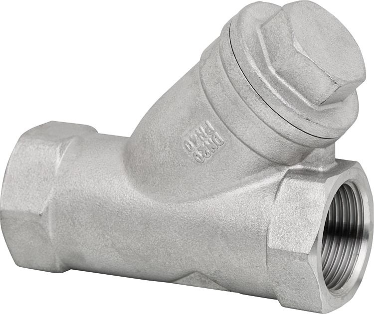 Muffenschmutzfänger aus Edelstahl Werkstoff 1.4408 PN 40 1 1/4" A-261T