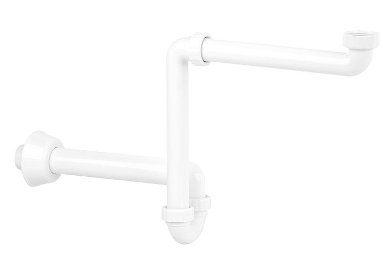 PP - Raumsparsiphon 1 1/4" x 40mm