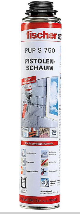 Fischer Montageschaum PUP S 750 B2 539197 Schaum Pistolenschaum