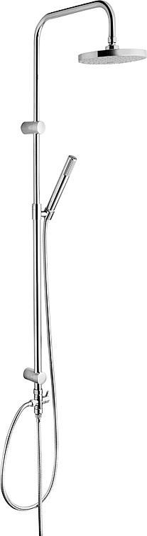 Evenes Brausesystem Whanga Stabhandbrause + d 190 mm Kopfbrause Brausestange