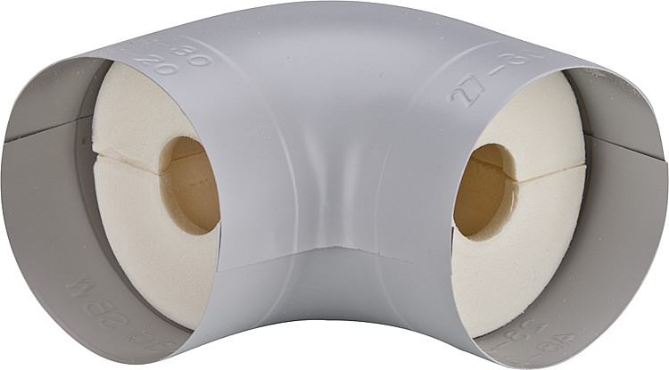 Isolierbogen S 90° PU-Schaum 100 % Bereich 1/2" 22mm Dämmdicke 20 mm
