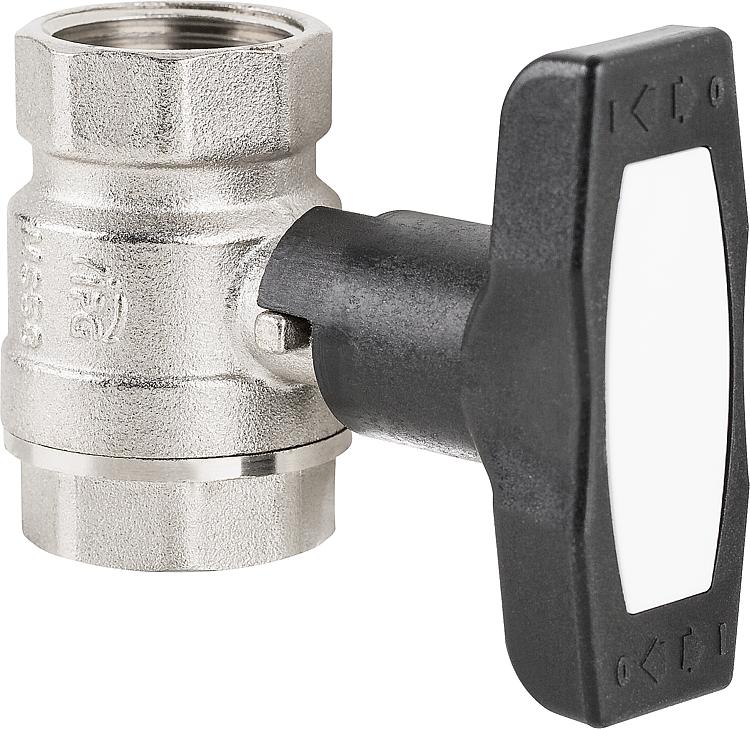 Isolier T Kugelhahn, Typ G DN15 1/2" IG PN20, voller Durchgang