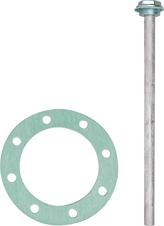 Wartungsset für Speicher mit Flanschdichtung 180mm und Magnesiumanode 1 1/4" TML