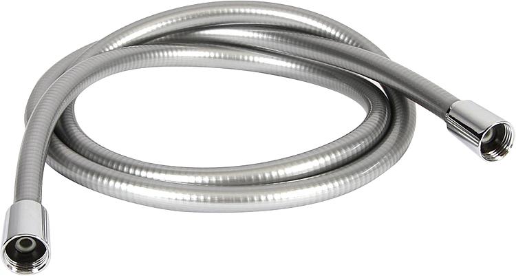 Brauseschlauch Classic Chromline silber hochglänzend Länge 1,25m beidseit. Drehwirbel