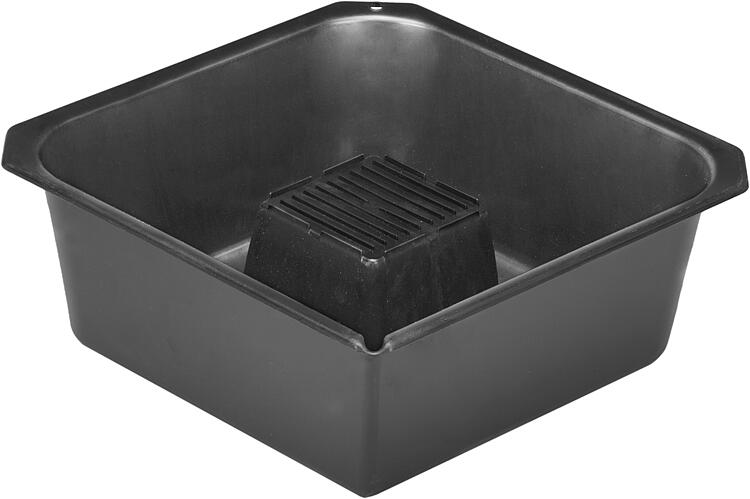 Ölablasswanne schwarz 6 Liter 350x350x135mm