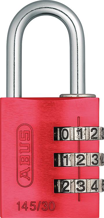 Aluminium Vorhangschloss Typ 145/30 rot