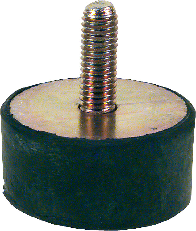 GUMMIPUFFER TYP D 50 x 20 mm, AG M 10 x 28 mm