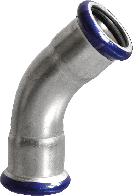 Edelstahl-Pressfitting M-Kontur Bogen 45°, DN 28 i/i
