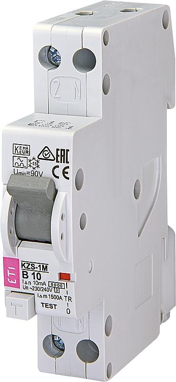 DI/LS-Schalter KZS-1M,1-polig+N in TE, B20A, 30mA, 6kA