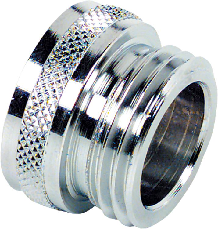 Reduzierstück Messing verchromt IG M22X1 auf AG 1/2"