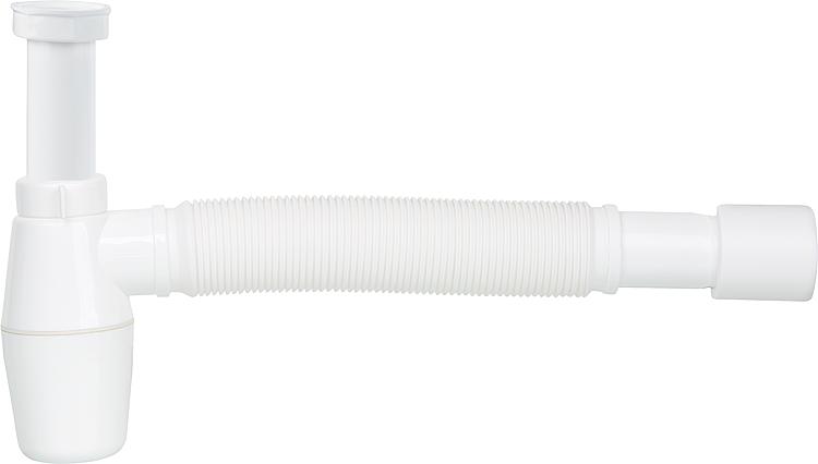 Flaschengeruchsverschluss DN40 11/2" Drm: 40-50mm Kunststoff weiß