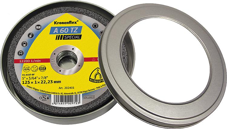 Trennscheibe Klingspor A60TZ 125 x 1 mm, VPE=11 Stück in Dose