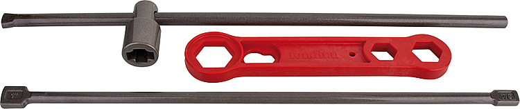 Montageschlüssel-Set für Aluminium-Heizkörper,DN25(1")AG Nippel