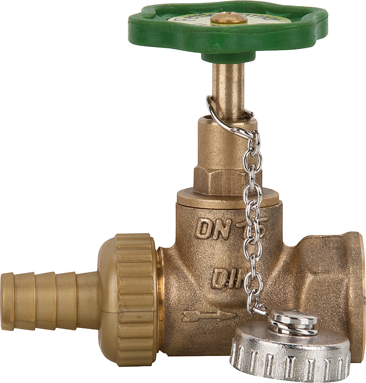 Schlösser Kesselfüllventil 1/2" mit IG, Schlauchverschraubung, Kappe und Kette