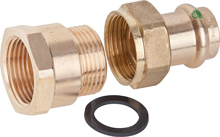 Viega Sanpress Übergangsverschraubung 2262 V Kontur 22 mm x 3/4" IG 125318