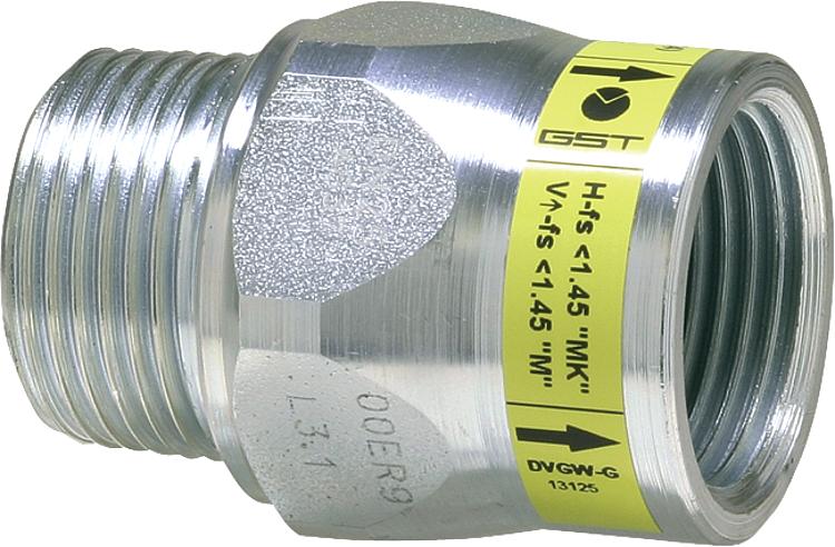 TECO Gas Strömungswächter DN 25 / 15-100 mbar / 4 m3/h außen x innen 1"