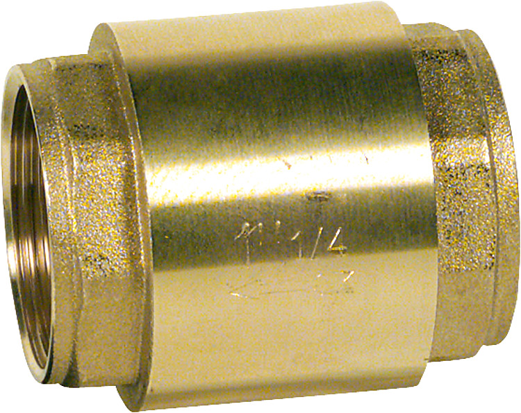 Rückschlagventil aus Messing mit Metalleinsatz u. Vitondichtung 1/2"