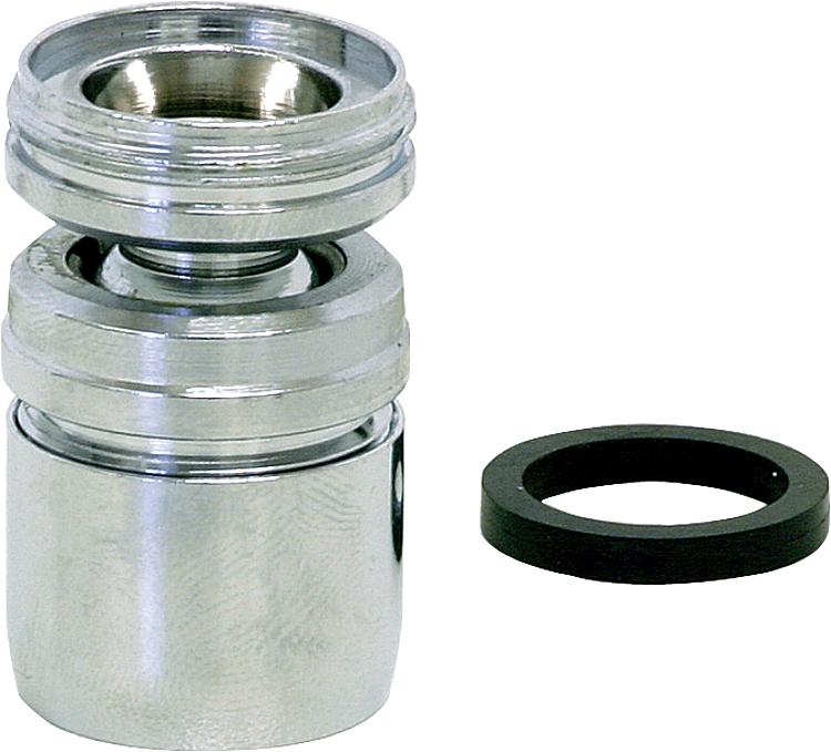Kugelgelenk mit Luftsprudler AG M24X1 auf AG M22X1