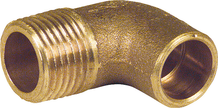 Rotgußlötfittings 4092g Winkel 90° Außengewinde 12-R 3/8"