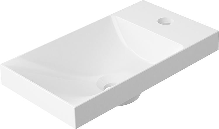 Design Aufsatz Waschtisch EDERA BxHxT: 400x106x220mm aus Minderalguss Evenes