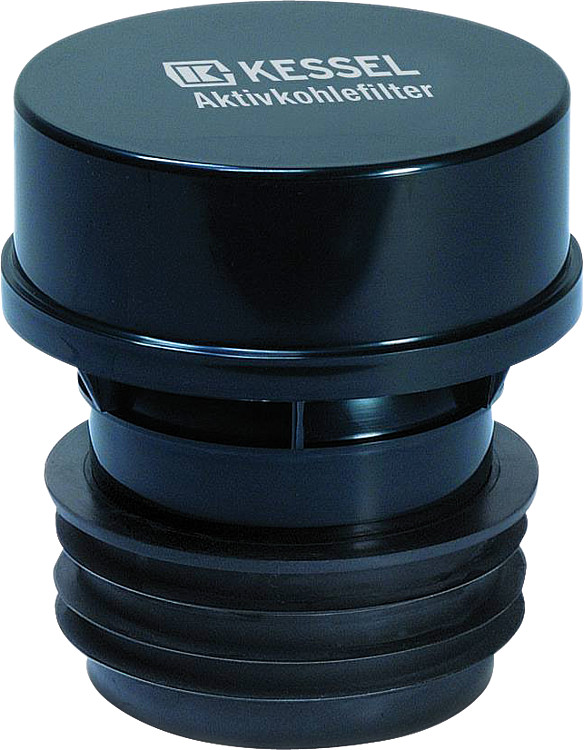 KESSEL Aktivkohlefilter aus Kunststoff (ABS) mit auswechselbarer Kartusche DN 70 / 100 915600
