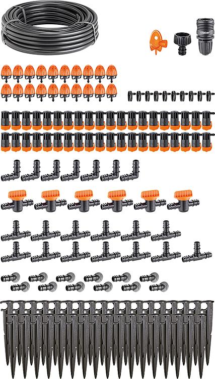 Claber Starter-Set Gemüsegarten für bis zu 50 Pflanzen Bewässerung