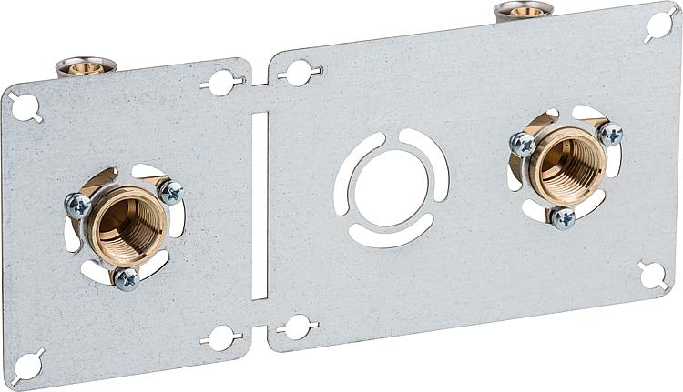 Wandwinkel-Montageplatte für Trockenbaubereich TH-Kontur 16x2mm - DN15(1/2")