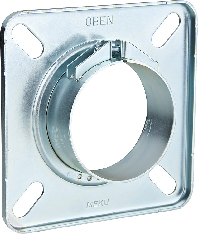Brennerflansch Meku für Flammrohre Ø 90 mm