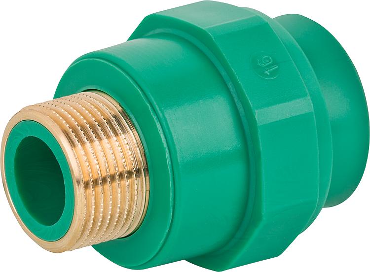 PPR Rohr Aqua-Plus Kupplung AG PN25 25mm x 1/2"