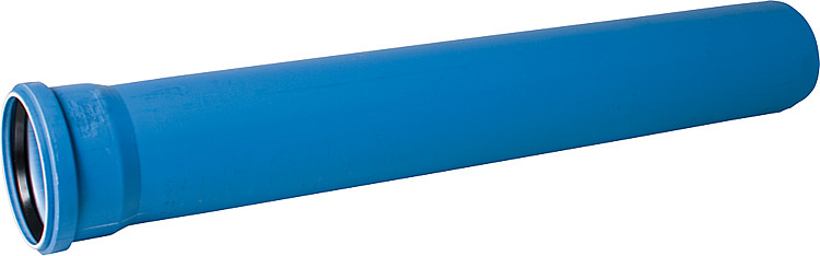 Abflussrohr TRIPLUS mit einer Muffe D=90 DN=90 L=500mm VPE 24