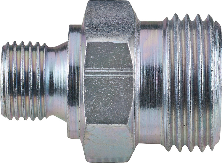 Doppeleinschraubnippel R 1/8" zyl. x R 3/8" zyl. mit Innenkonus Anschlussnippel Ölpumpe