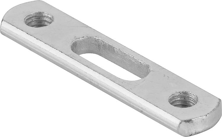 Doppelbefestigungsplatten Achsmaß 105mm, M8, Stahl verz.