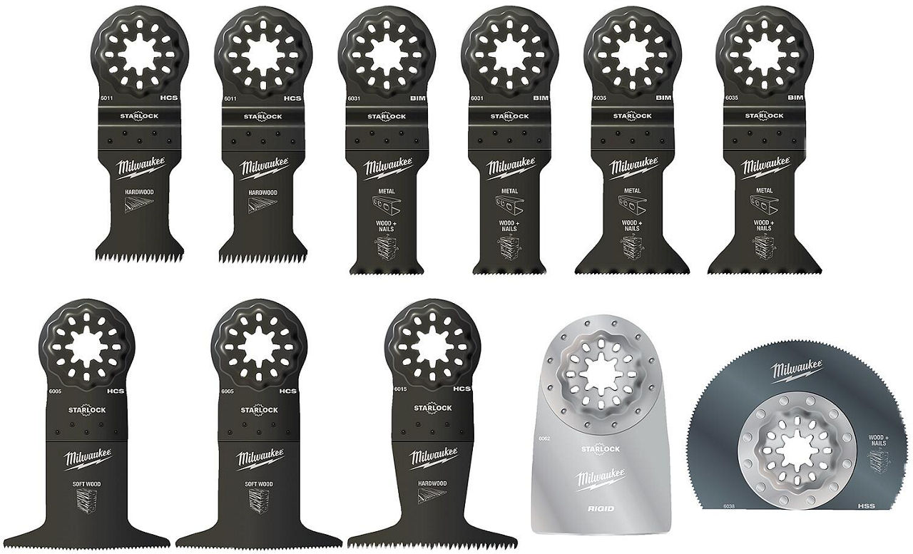 Sägeblätter-Set Milwaukee, Starlock, 11-teilig