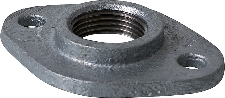 Tempergussfitting verzinkt Nr. 320 Gewindeflansch, Ø 1"